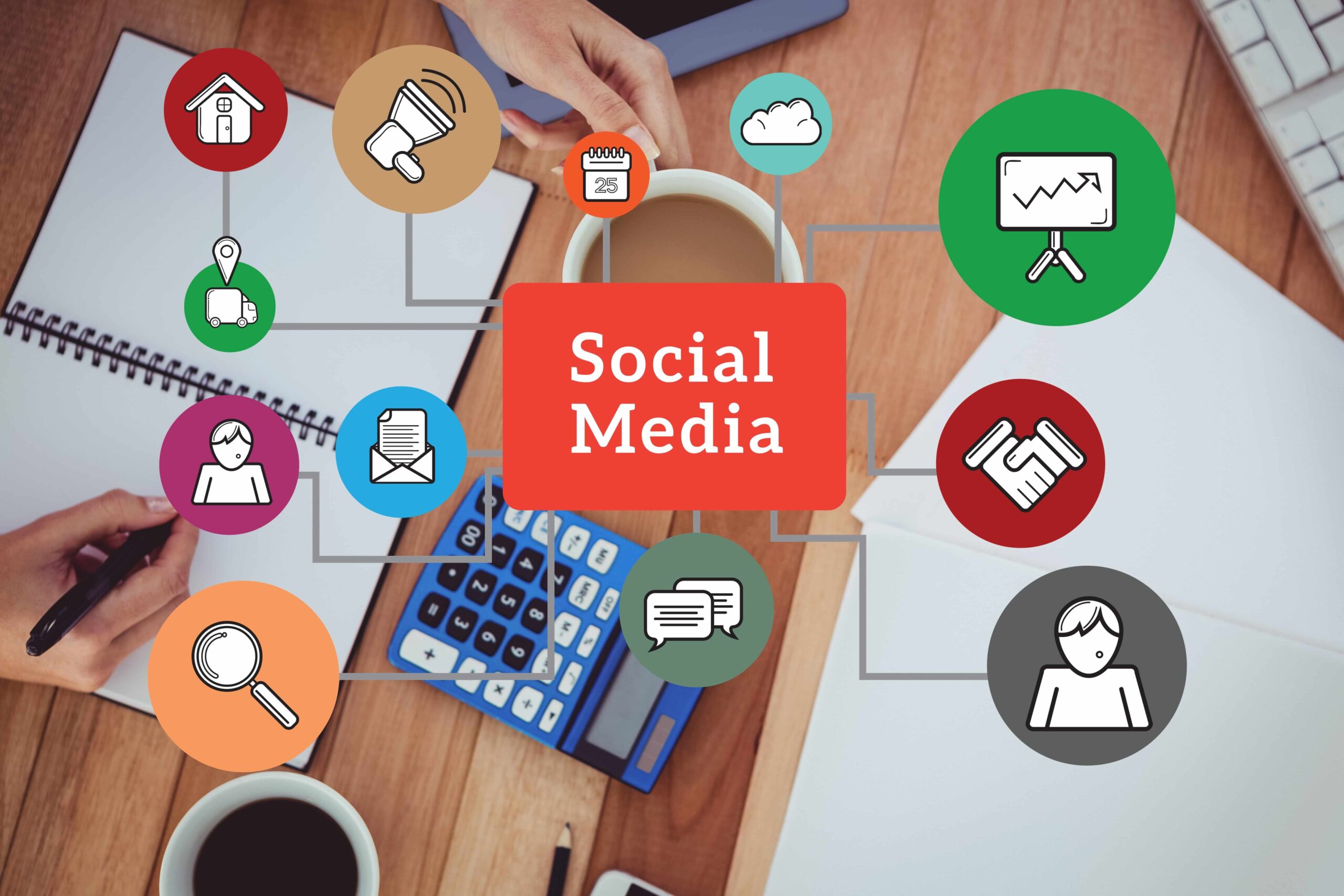 Structure social media with colored icons 1 1 scaled
